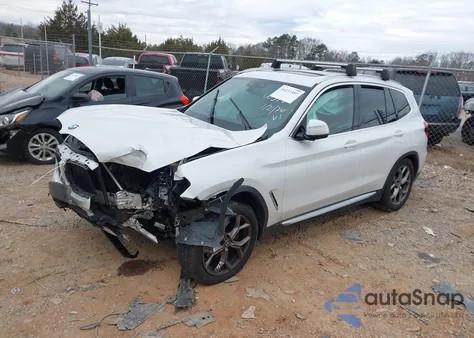 2021 BMW X3 xDrive30I из США, поврежденный, VIN 5UXTY5C07M9H33261